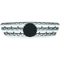 MERCEDES ML-Class W163 98-05 Ribbed Silver/Chrome Sports grill W164-Look DIEDERICHS