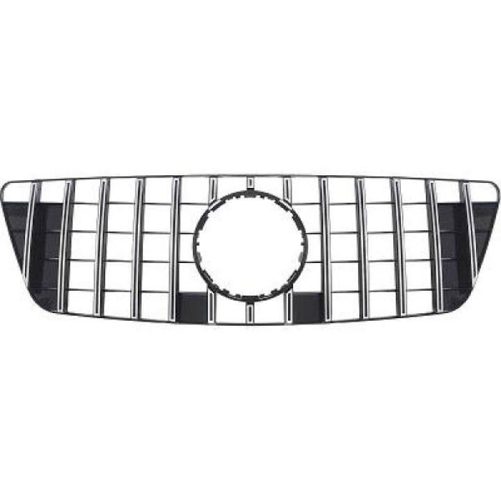 MERCEDES ML-Class W164 08-11 Black/Chrome Panamericana Sport Grille AMG/GT-Look DIEDERICHS in the group Select car model / Mercedes Benz / M-Class 05-11 (W164) / Styling at DDESIGN Scandinavia AB (1691342)