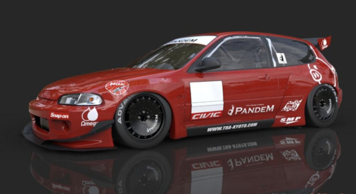 Honda Civic (EG) 92-95 V1.5 Pandem Widebody Aero Kit TRA-KYOTO in the group Select car model / Honda / Civic EG-EH-EJ 92-95 / Styling / Side skirts at DDESIGN Scandinavia AB (17050120)