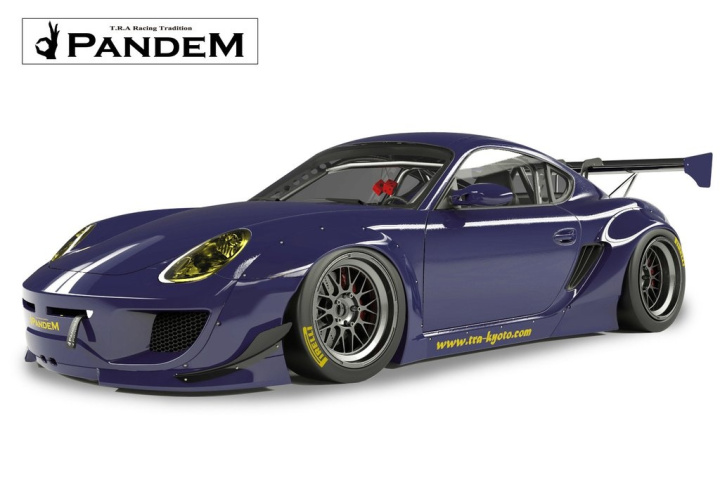 Porsche Cayman 987.1 04-08 Pandem Widebody Aero Kit W/O Wing TRA-KYOTO in the group Select car model / Porsche / 987 Cayman 05-12 / Styling at DDESIGN Scandinavia AB (17090510)