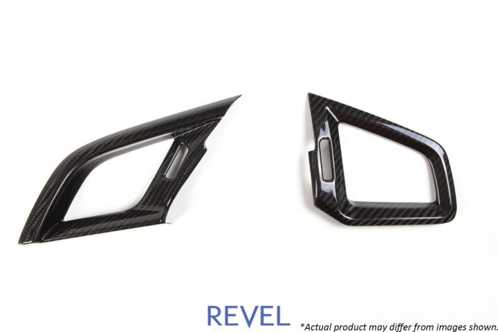 Revel GT Dry Carbon A/C Vent Cover (Left & Right) 2016-2018 Honda Civic *2 PCS in the group Select car model / Honda / Civic FC - FK Standard 16-21 / Interior at DDESIGN Scandinavia AB (1TR4GT0AH02)