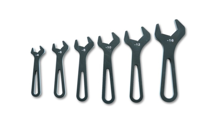 AN Wrenches, Set of six (6) - AN-4 to AN-16) - Anodized Black Vibrant Performance in the group Universal products / Motorsport products / Tools & Accessories / Tools & Garage Accessories at DDESIGN Scandinavia AB (20989)