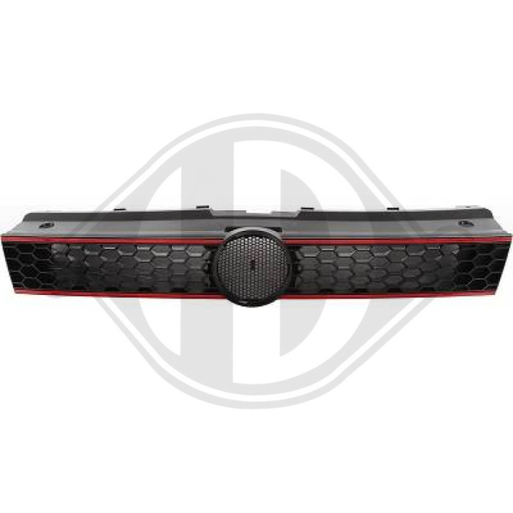 VW POLO 09-17 Honeycomb Black/Red (Smoked) Sports grill GTI-Look DIEDERICHS in the group Select car model / VW / Polo 09-16 / Styling at DDESIGN Scandinavia AB (2206840)