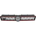 VW POLO 09-17 Honeycomb Black/Red Sports Grille GTI-Look DIEDERICHS