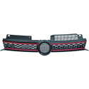 VW GOLF MK6 08-12 Honeycomb Black/Red Sports Grille GTI-Look DIEDERICHS