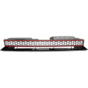 VW GOLF MK6 08-12 Honeycomb Black/Red Sports Grill Without Emblem GTI-Look DIEDERICHS