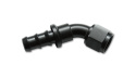 45 Degree Push-On Hose End Fitting; Hose Size: -8 AN Vibrant Performance