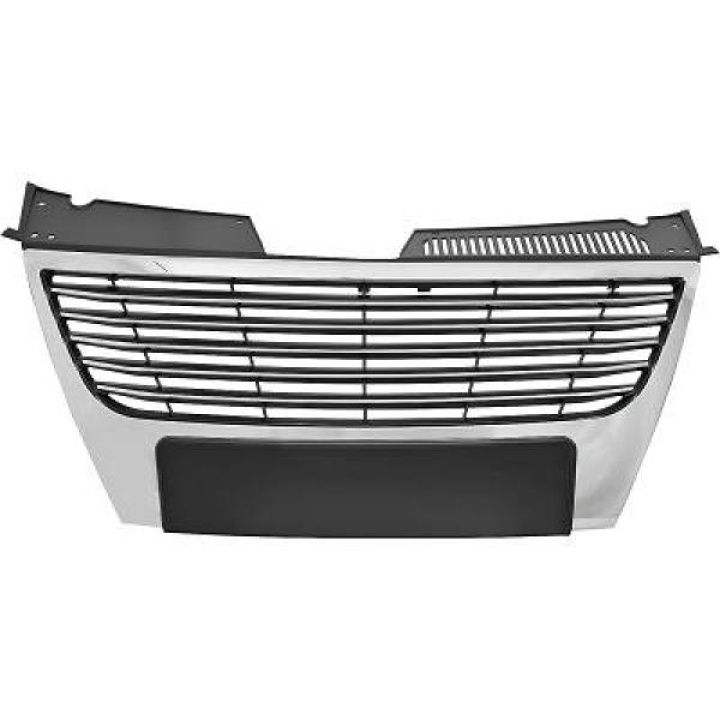 VW PASSAT 05-10 Ribbed Black/Chrome Sports grill DIEDERICHS in the group Select car model / VW / Passat 05-14 / Styling at DDESIGN Scandinavia AB (2247240)