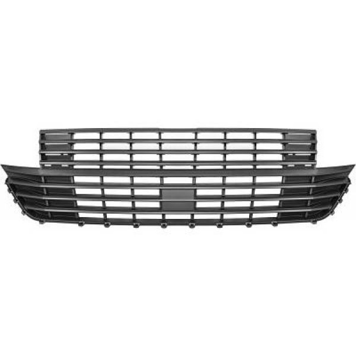 VW Transporter T6.1 19+ Ribbed Sports grill Matt black DIEDERICHS in the group Select car model / VW / Transporter T6 / Styling at DDESIGN Scandinavia AB (2274141)