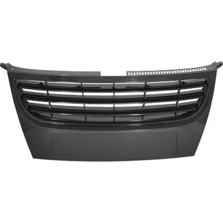 VW TOURAN 06-10 Ribbed Black Sports Grill Without Emblem DIEDERICHS in the group Select car model / VW / Touran / Styling at DDESIGN Scandinavia AB (2295740)
