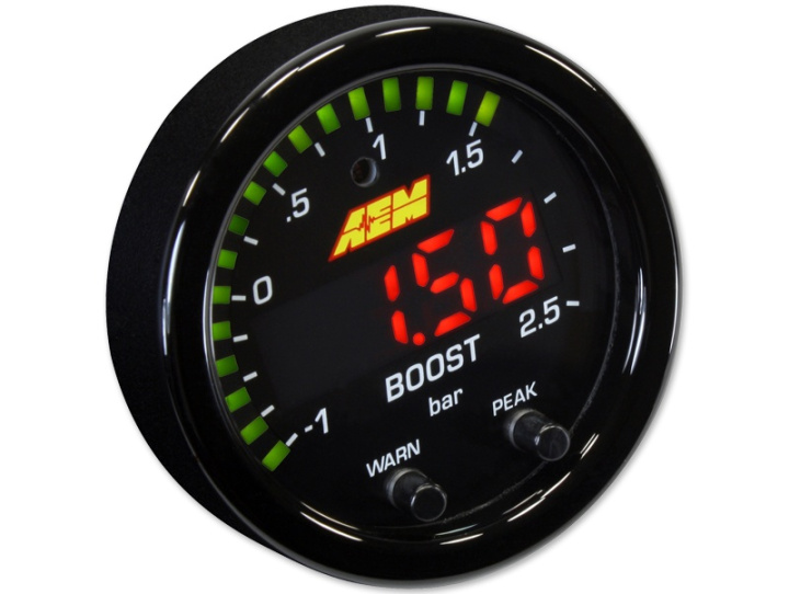 AEM X-Series 35PSI / 2.5BAR Boost Display Gauge in the group Interior / Gauges / Gauges & Gauge Holders / Other brands & accessories for gauges at DDESIGN Scandinavia AB (30-0306)