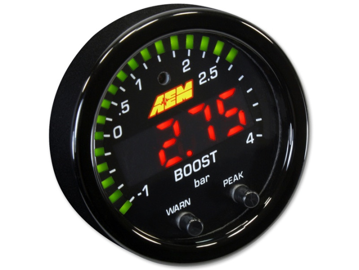 AEM X-Series 60PSI / 4BAR Boost Display Gauge in the group Interior / Gauges / Gauges & Gauge Holders / Other brands & accessories for gauges at DDESIGN Scandinavia AB (30-0308)