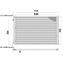 AC Condenser Radiator 713 x 446mm T7 Design