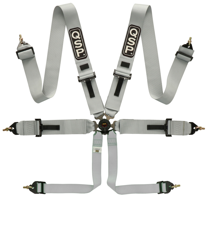 6-point safety harness Pro Plus FIA - Grey QSP Products in the group Universal products at DDESIGN Scandinavia AB (30QR336-SLV)