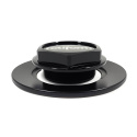 Rotiform Gloss Black Center Cap 4\'\'OD 3-1/8\'\' Hub Screw-In Closed-End