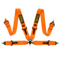 Seat Belt 4-P 3/3 - NON FIA - Orange QSP Products