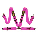 Seat Belt 4-P 3/3 - NON FIA - Pink QSP Products