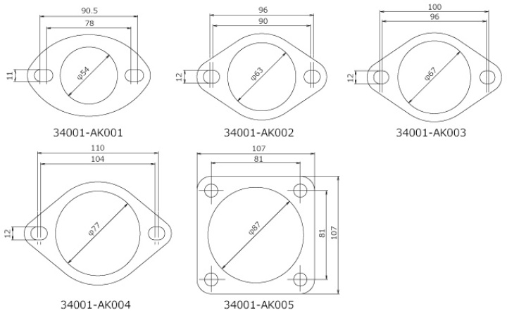HKS 75mm Exhaust Gasket in the group Tuning / Exhaust and Manifold / Gaskets for exhaust system / Exhaust gaskets at DDESIGN Scandinavia AB (34001-AK004)