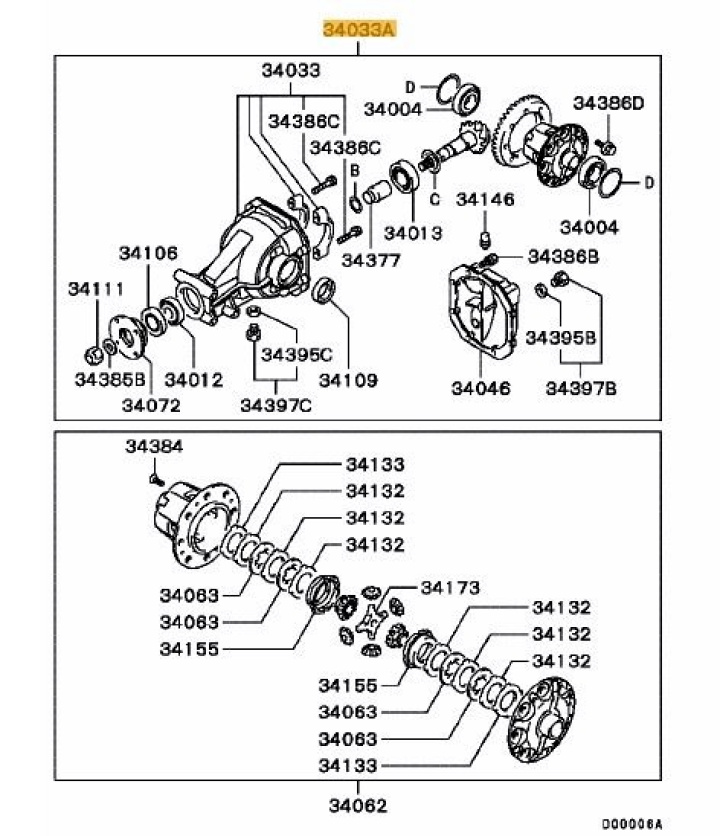 Evo X Rear Diff Evo 10 RS Rear Diff Assembly OEM | DDESIGN