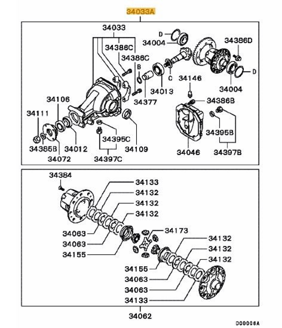 Evo 10 RS Rear Diff Assembly OEM | DDESIGN