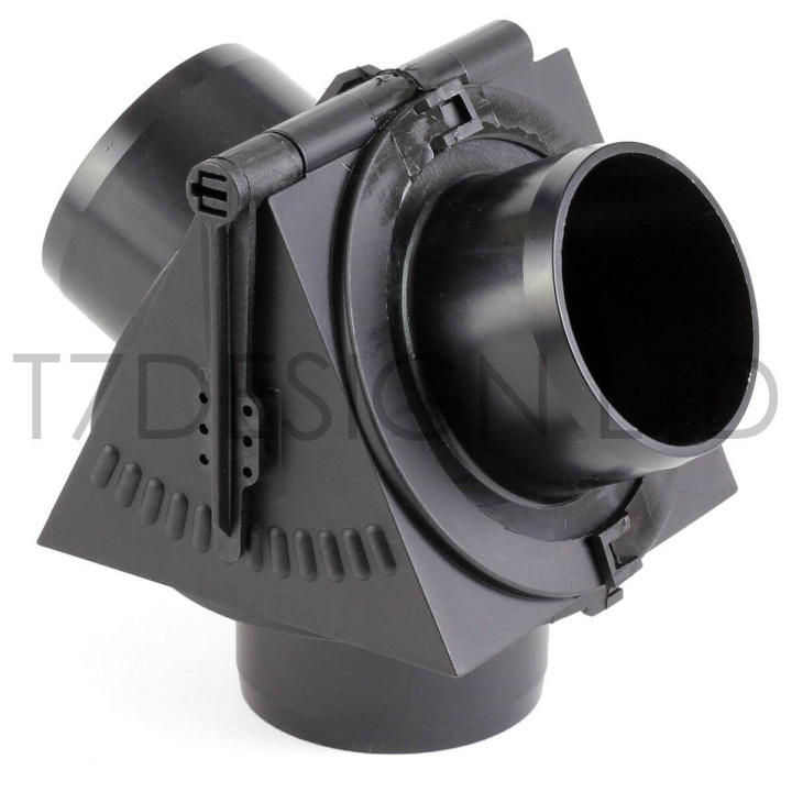 Y Connector with Internal Flap 60mm (2.36\'\') in the group Interior / Heater & Accessories at DDESIGN Scandinavia AB (370-3A3-A29)