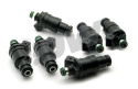 Set of 6 550cc Low Impedance Injectors for Mitsubishi 3000GT 90-01 and Dodge Stealth 91-96.