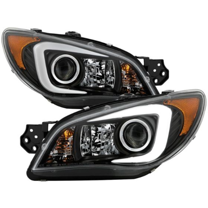 Subaru impreza WRX 2006-2007 Projector Headlights - Xenon/HID Model Only ( Not Compatible With Halogen Model ) - Light Bar DRL - Black Spyder Auto in the group Select car model / Subaru / Impreza inkl. WRX - STI 00-07 / Styling / Lights at DDESIGN Scandinavia AB (5083913)