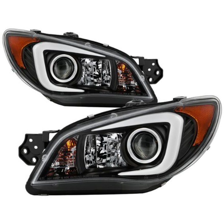 Subaru Impreza WRX 2006-2007 Projector Headlights - Halogen Model Only ( Not Compatible With Xenon/HID Model ) - Light Bar DRL - Black Spyder Auto in the group Select car model / Subaru / Impreza inkl. WRX - STI 00-07 / Styling / Lights at DDESIGN Scandinavia AB (5083920)