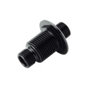 AC -6 Bulkhead Hose Adapter & Locking Nut - Black T7 Design