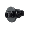 AC -6 Bulkhead Hose Adapter & Locking Nut - Black T7 Design