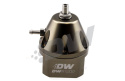 DWR1000 adjustable fuel pressure regulator, anodized titanium. Dual -6AN inlet and -6AN outlet. Universal fitment
