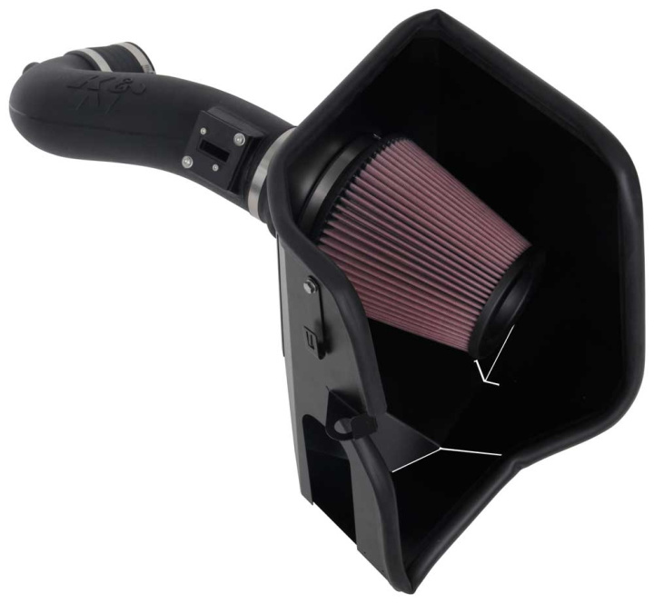 63-3110 63-Series Air Intake Kit K&N Filters in the group Select car model / Chevrolet / Silverado 14+ / Tuning / Intake & Accessories at DDESIGN Scandinavia AB (63-3110)