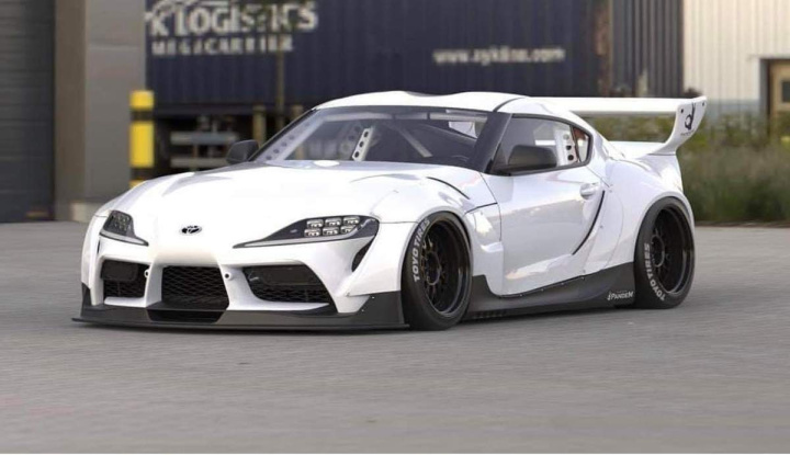 Toyota Supra GR A90 19- V1 / 1.5 Front Lip Spoiler TRA Kyoto in the group Select car model / Toyota / GR Supra MK5 2019+ / Styling at DDESIGN Scandinavia AB (66910402)