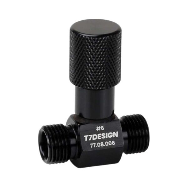 -6 Inline Charge Port - 5/8-18 - Male Insert O-Ring - High Pressure T7 Design in the group Interior / Heater & Accessories / AC Components at DDESIGN Scandinavia AB (77-08-006)