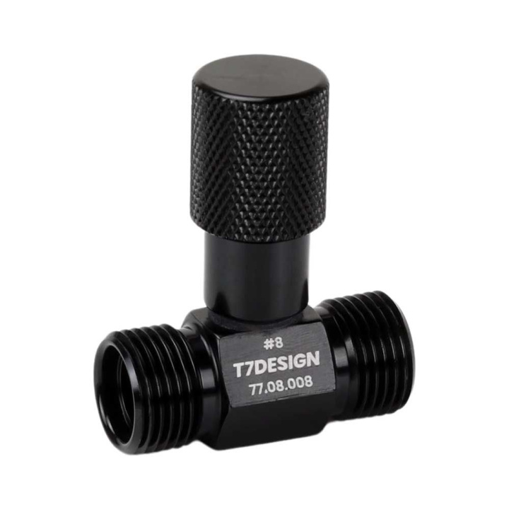 -8 Inline Charge Port - 3/4-16 - Male Insert O-Ring - High Pressure T7 Design in the group Interior / Heater & Accessories / AC Components at DDESIGN Scandinavia AB (77-08-008)