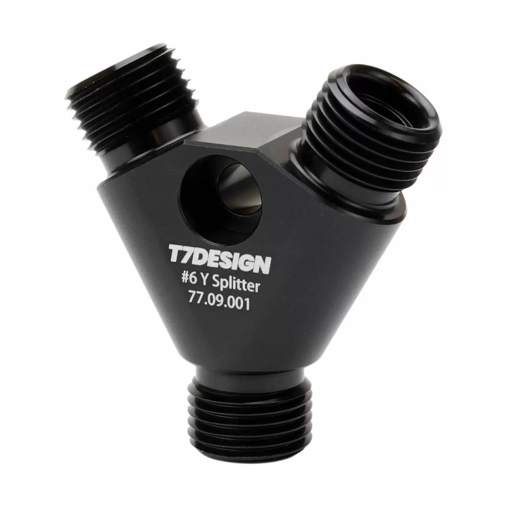 -6 30 Degree Y Splitter / Splicer (High Side) 5/8-18 (High Flow) MIO - Male Insert O-Ring T7 Design in the group Interior / Heater & Accessories / AC Components at DDESIGN Scandinavia AB (77-09-001)