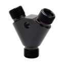 -6 30 Degree Y Splitter / Splicer (High Side) 5/8-18 (High Flow) MIO - Male Insert O-Ring T7 Design