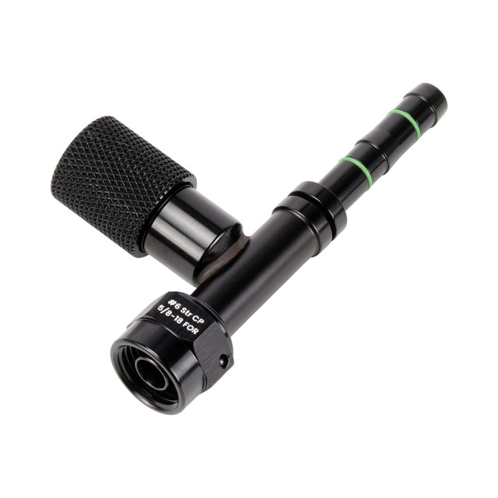 5/8-18 FOR to -6 Straight - AC Hose End - Charge Port HP T7 Design in the group Interior / Heater & Accessories / AC Components at DDESIGN Scandinavia AB (77-16-011)