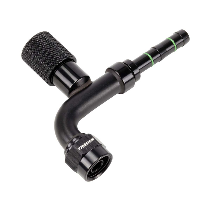 5/8-18 FOR to -6 90 Degree - AC Hose End - Charge Port HP T7 Design in the group Interior / Heater & Accessories / AC Components at DDESIGN Scandinavia AB (77-16-015)