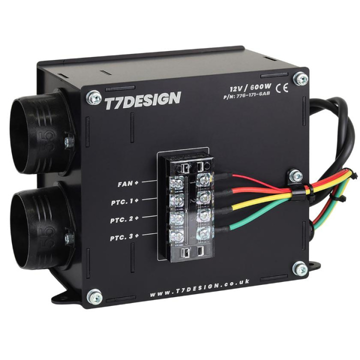 T7Design 12v 600w Ducted Electric Cab Heater in the group Interior / Heater & Accessories / Heaters at DDESIGN Scandinavia AB (776-171-6AB)