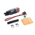 DW300C series, 340lph compact fuel pump without mounting clips w/ Universal Install Kit.