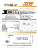 DW400 415 L/H In-Tank Fuel Pump Deatschwerks