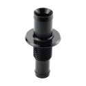 16 - 19mm (5/8 - 3/4\'\') Bulkhead Hose Adapter & Locking Nut - Black T7 Design