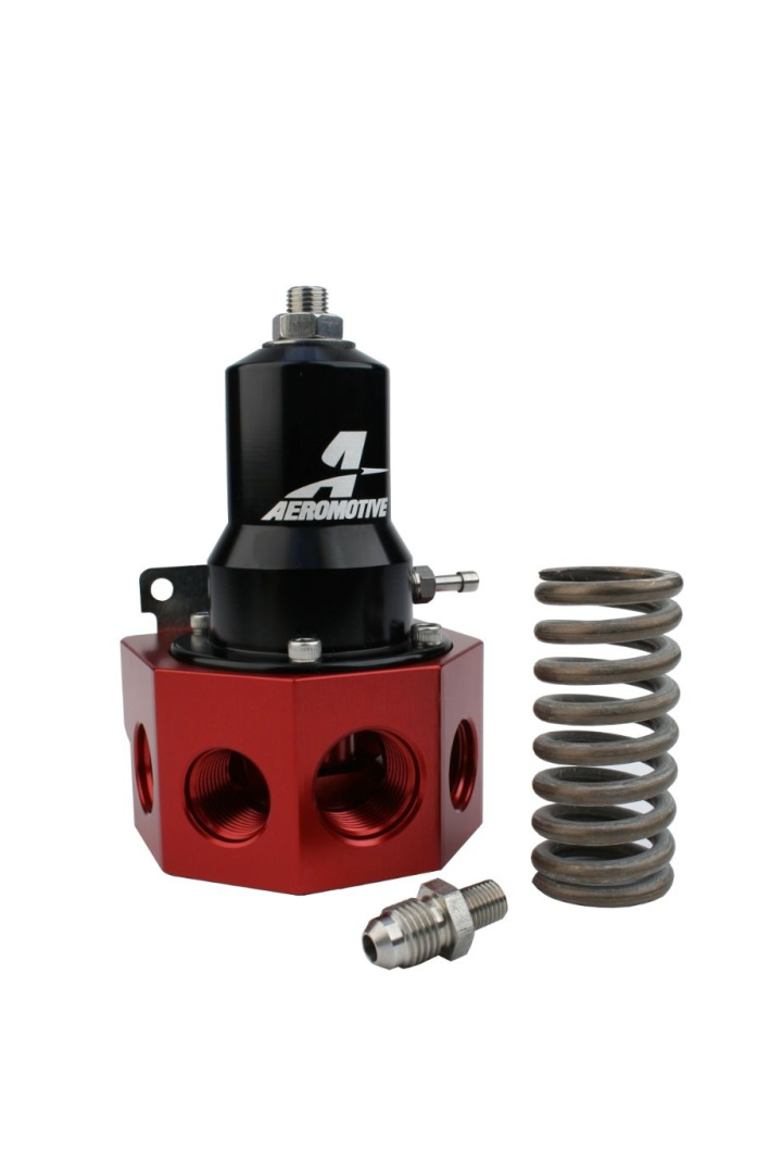 Regulator, 30-120 psi, .500 Valve, 4x AN-08 & AN-10 inlets, AN-10 Bypass Aeromotive in the group Tuning / Fuel system / Fuel pressure regulator FPR at DDESIGN Scandinavia AB (AER13133)