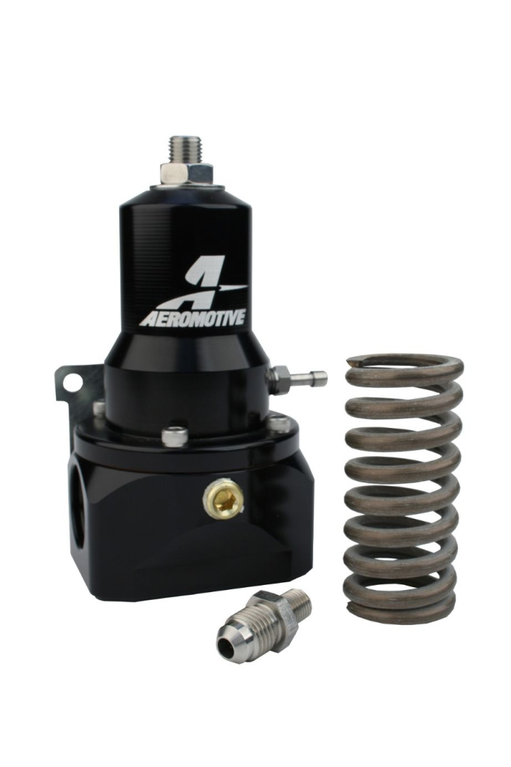 Regulator, 30-120 psi, .313 Valve, 2x AN-10 inlets, AN-10 Bypass (2-Port version of 13110) Aeromotive in the group Tuning / Fuel system / Fuel pressure regulator FPR at DDESIGN Scandinavia AB (AER13134)