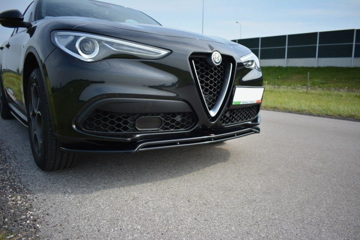 Alfa Romeo Stelvio 2016+ Front Splitter V.2 Maxton Design in the group Select car model / Alfa Romeo / Stelvio at DDESIGN Scandinavia AB (AL-ST-1-FD1G-FD1RG)