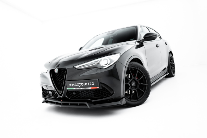 Front Splitter V.3 Alfa Romeo Stelvio Mk1 in the group Select car model / Alfa Romeo / Stelvio at DDESIGN Scandinavia AB (AL-ST-1-FD2G-FD2RG)