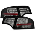 Audi A4 4Dr 06-08 LED Tail Lights - Black Spyder Auto