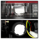 Audi A4 4Dr 06-08 LED Tail Lights - Black Spyder Auto