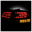 Audi A4 4Dr 06-08 LED Tail Lights - Black Spyder Auto